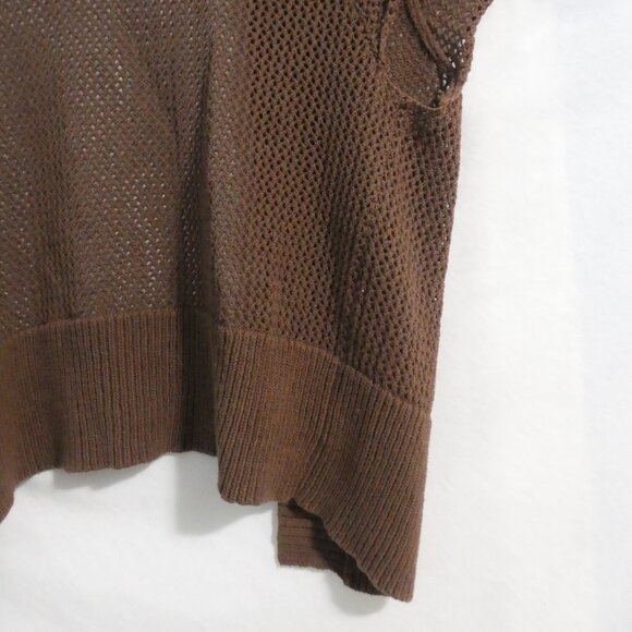 RAFAELLA | medium | Brown Short Sleeve Knit Open Front Cardigan - Shrug | NWOT - Picture 14 of 14